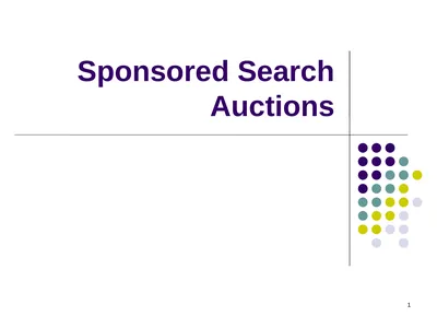 Sponsored Search Auctions 1 2 Traffic estimator