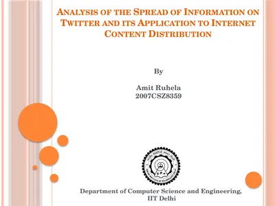 Analysis of the Spread of Information on Twitter