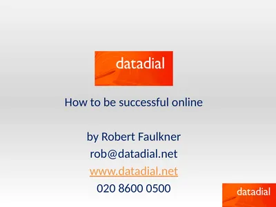 How to be successful online by Robert Faulkner