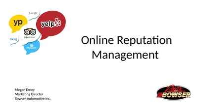 Online Reputation Management Megan Erney Marketing