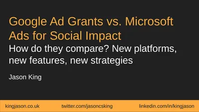 Google Ad Grants vs. Microsoft Ads for Social