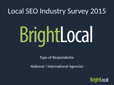 Local SEO Industry Survey 2015 Type of