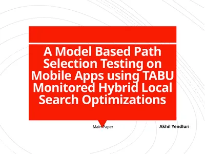 A Model Based Path Selection Testing on Mobile