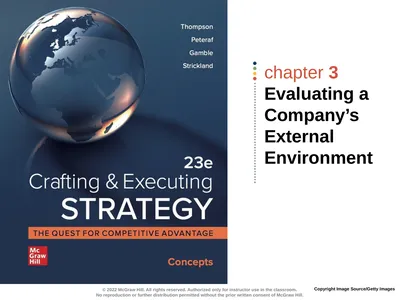 chapter 3 Evaluating a Company’s External