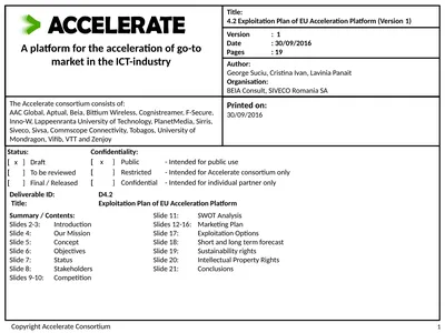 X A platform for the acceleration of go-to market