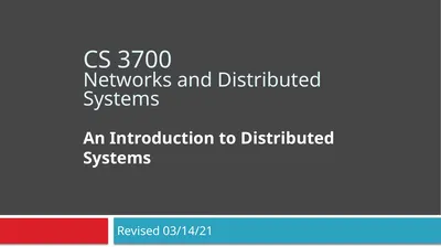 CS 3700 Networks and Distributed Systems An