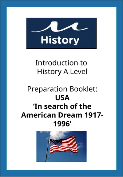 Introduction to History A Level Preparation
