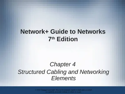 Network+ Guide to Networks 7th Edition Chapter 4