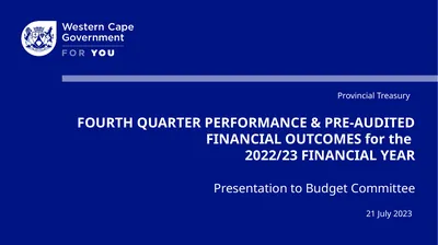 FOURTH QUARTER PERFORMANCE & PRE-AUDITED FINANCIAL