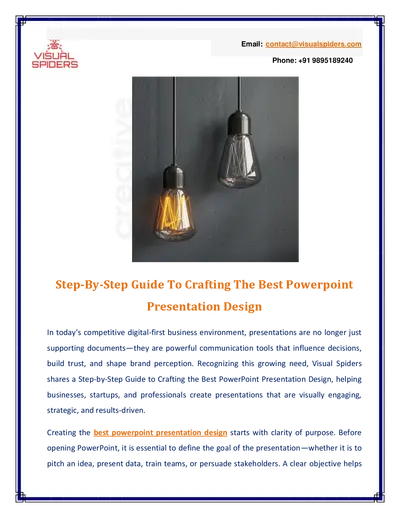 Step-By-Step Guide To Crafting The Best Powerpoint Presentation Design