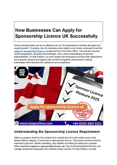 apply for sponsorship licence uk