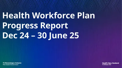 Health Workforce Plan Progress Report Dec 24 – 30