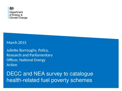DECC and NEA survey to catalogue health-related