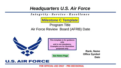 Program Title Air Force Review Board (AFRB) Date