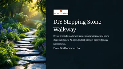 DIY Stepping Stone Walkway Installation Guide by world of stones usa