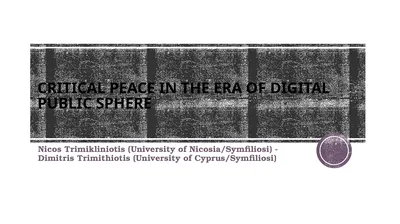 CRITICAL PEACE IN THE ERA OF DIGITAL PUBLIC SPHERE