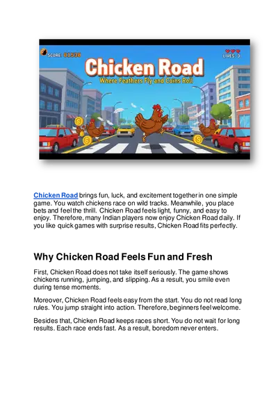 Chicken Road – Where Feathers Fly and Coins Roll