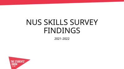NUS Skills Survey Findings 2021-2022 Student
