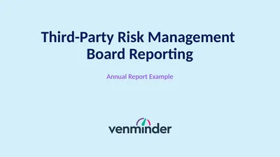 Annual Report Example Third-Party Risk Management