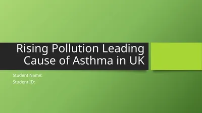 Rising Pollution Leading Cause of Asthma in UK