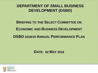 Department of Small Business Development (DSBD)