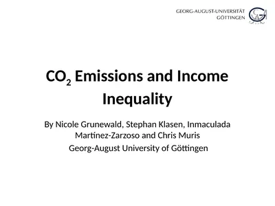 CO2 Emissions and Income Inequality By Nicole