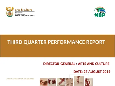 THIRD QUARTER PERFORMANCE REPORT Director-General