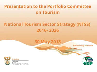 Presentation to the Portfolio Committee on Tourism