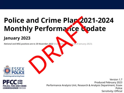 Police and Crime Plan 2021-2024 Monthly