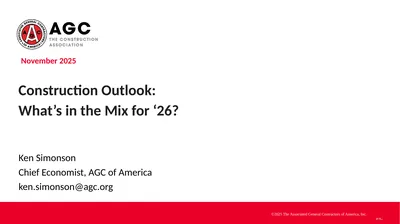 Ken Simonson Chief Economist, AGC of America
