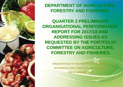 PRESENTATION TO THE PORTFOLIO COMMITTEE ON