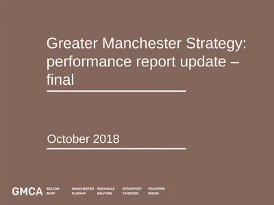 Greater Manchester Strategy: performance report