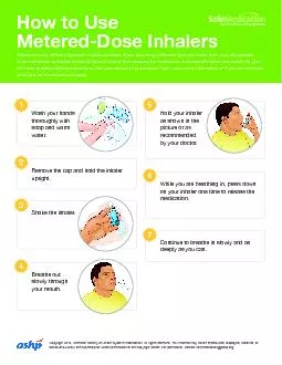 Metered-Dose InhalersThere are many di� erent types of inha
