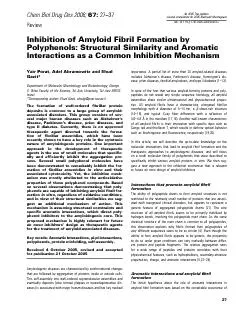 InhibitionofAmyloidFibrilFormationbyPolyphenols:StructuralSimilarityan