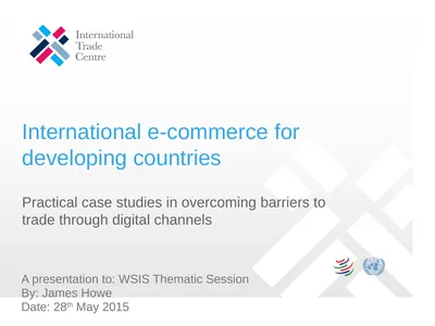 International e-commerce for developing countries