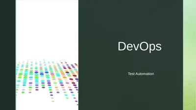 DevOps Test Automation Waterfall Development