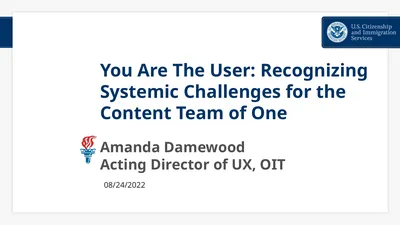 You Are The User: Recognizing Systemic Challenges