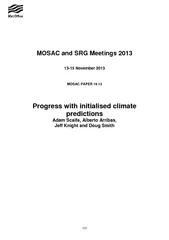 MOSAC and SRG Meetings 2013