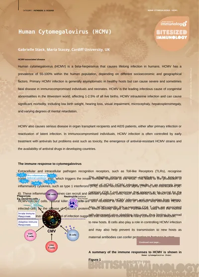 CATEGORY: PATHOGENS & DISEASE Human