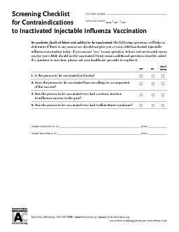 1.Is the person to be vaccinated sick today?