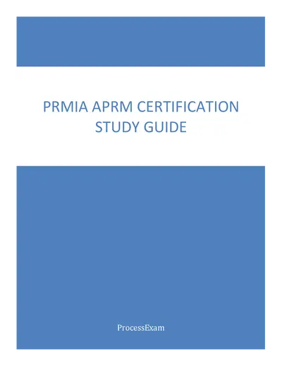 PRMIA APRM Certification Study Guide