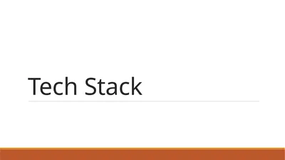 Tech Stack MERN Mongo (DB) Express (API Server