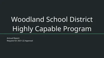 Woodland School District Highly Capable Program
