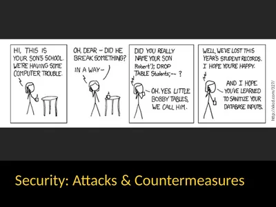 Security: Attacks & Countermeasures