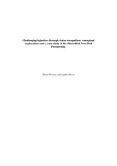 Challenginginjusticesthroughstatusrecognition:conceptualexplorationsan