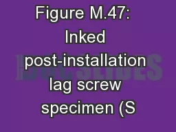 Appendix M Figure M.47:  Inked post-installation lag screw specimen (S