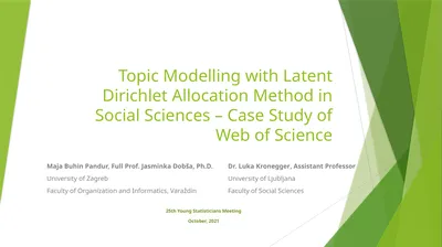 Topic Modelling with Latent Dirichlet Allocation