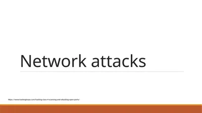 Network attacks