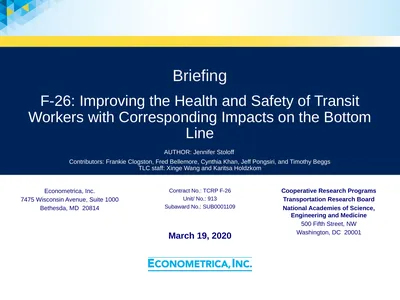 Cooperative Research Programs Transportation