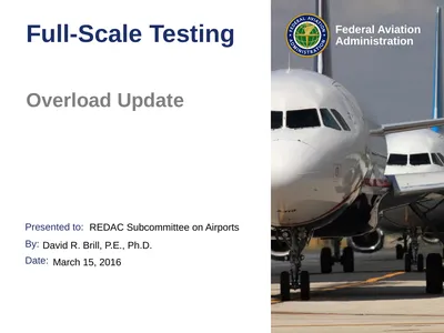 Full-Scale Testing Overload Update REDAC